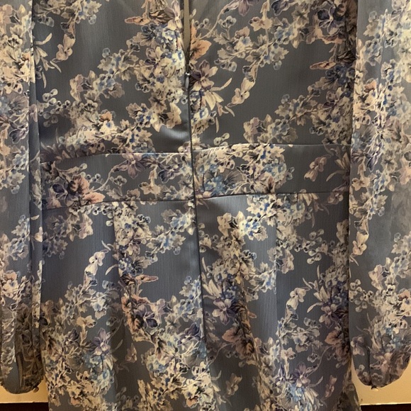 Ever New Gorgeous Light Blue Floral Short Dress - Picture 9 of 11